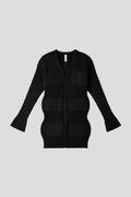 FLUTED LONG CARDIGAN