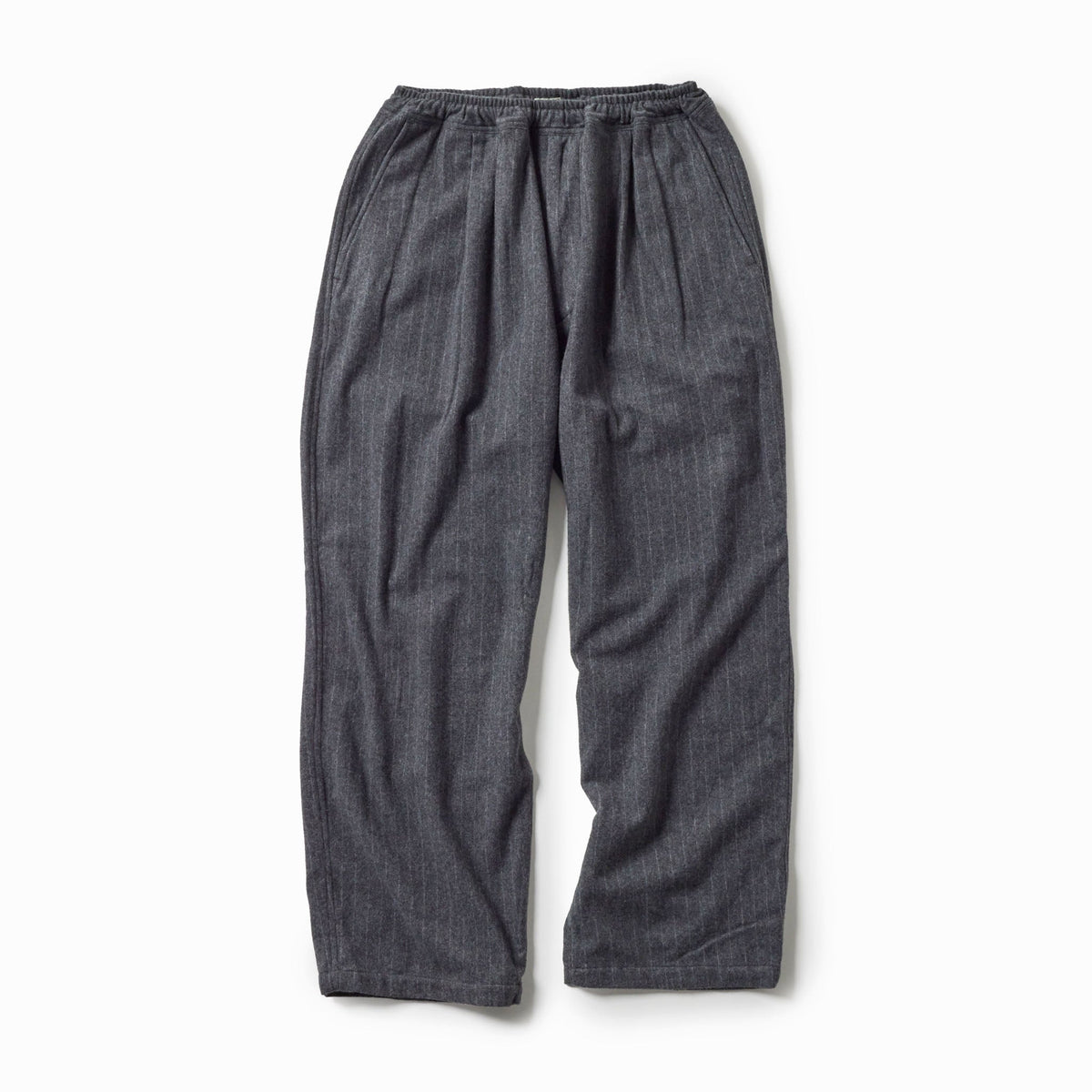 GL42576 / SUPER 160's WOOL HERRINGBONE MOSSER 1TUCK EASY PANTS