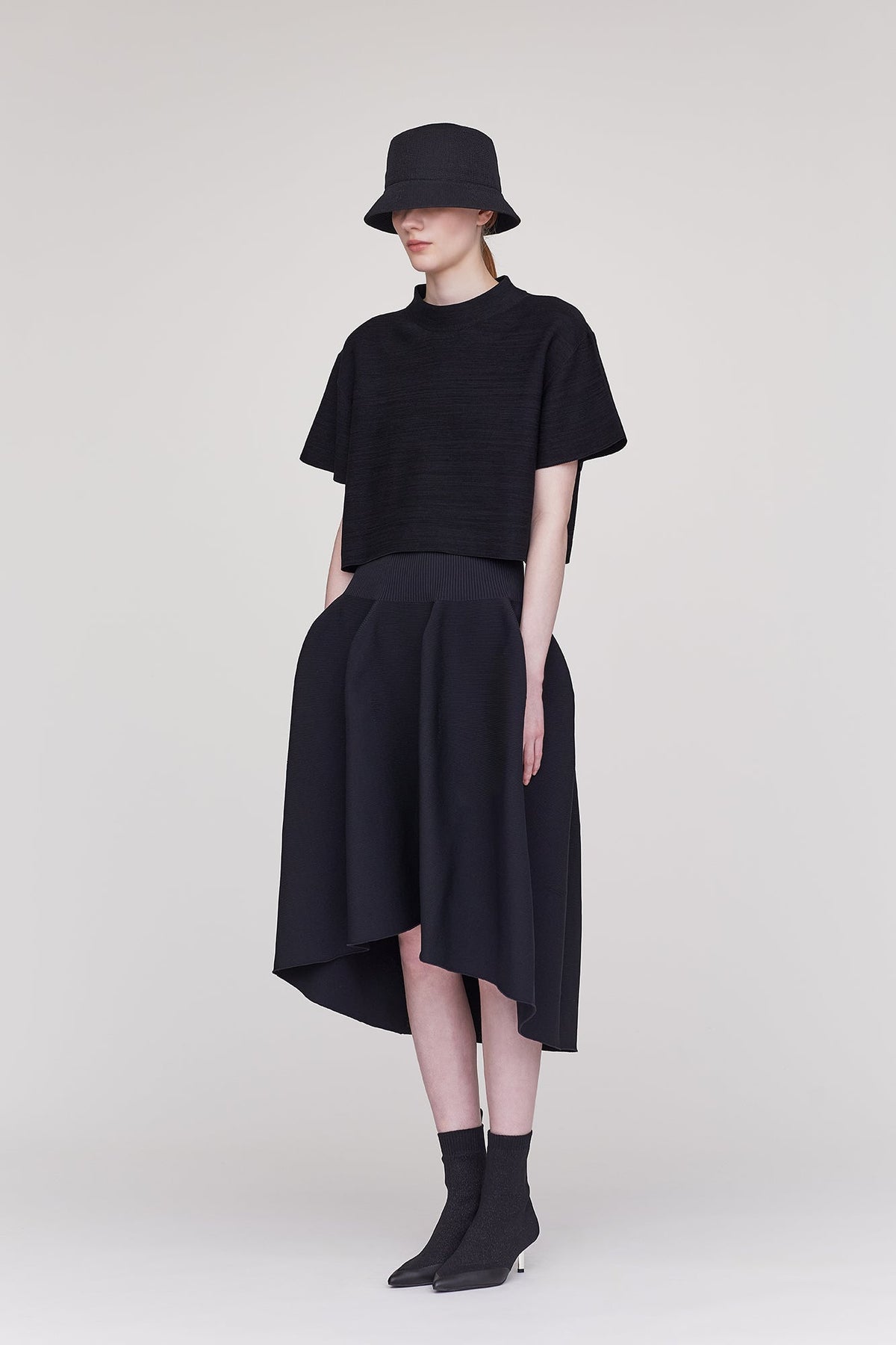POTTERY ROUNDED HEM SKIRT