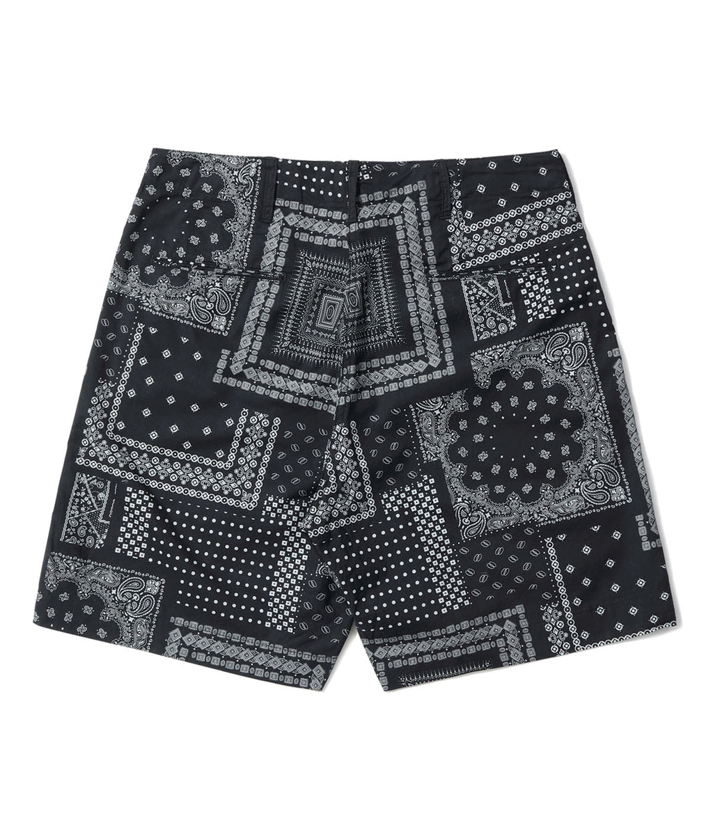 NATIVE AMERICAN BANDANA PATCHWORK PRINT WORK SHORTS