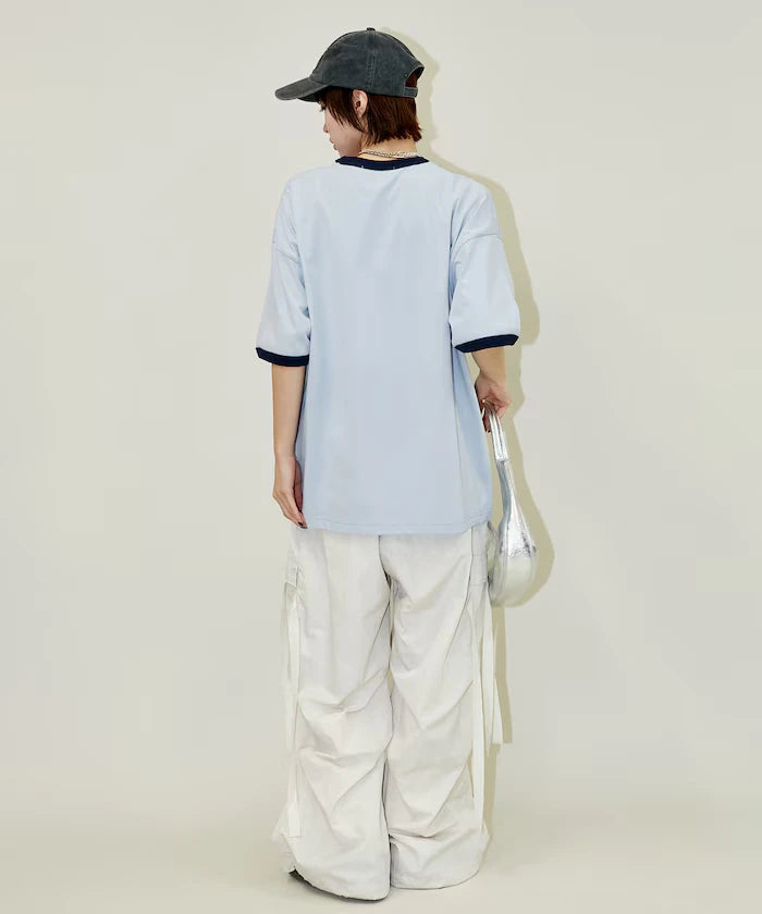 <Functional Material>Mickey Mouse/Sketch Ringer T-Shirt Limited Edition