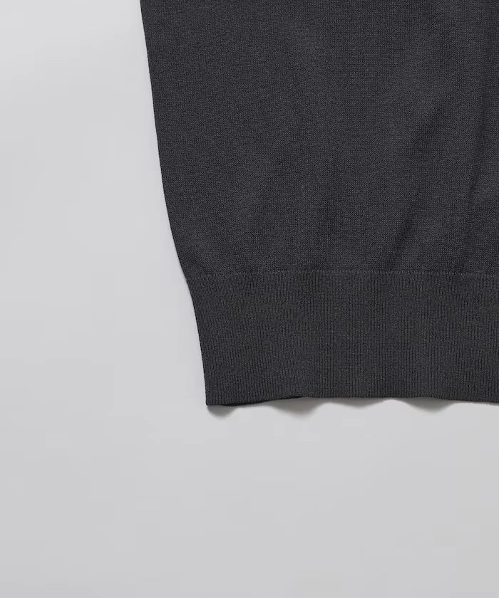 Relaxed Fit Color Design Polo Knit / Bicolor / Multi Stripe