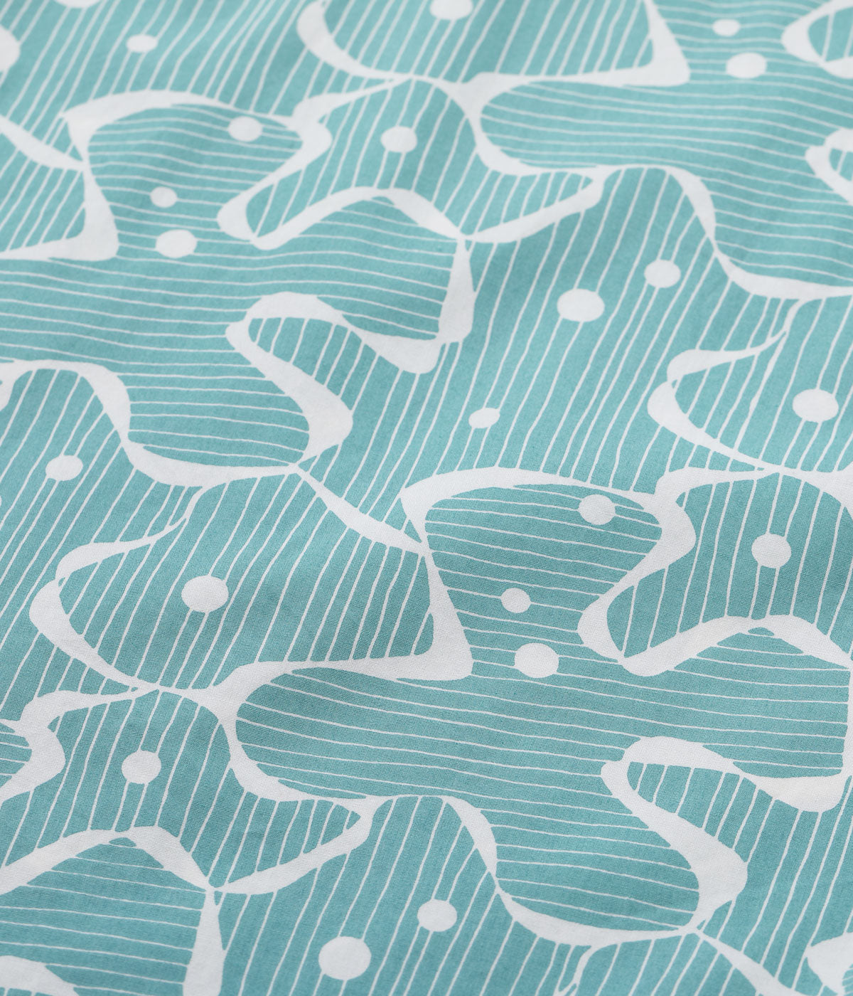 Typewriter Cotton Open Shirt "Water Surface"