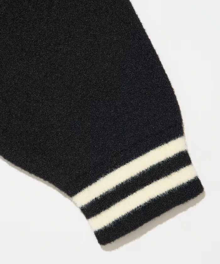 Relaxed Fit Logo Knit Varsity Jacket