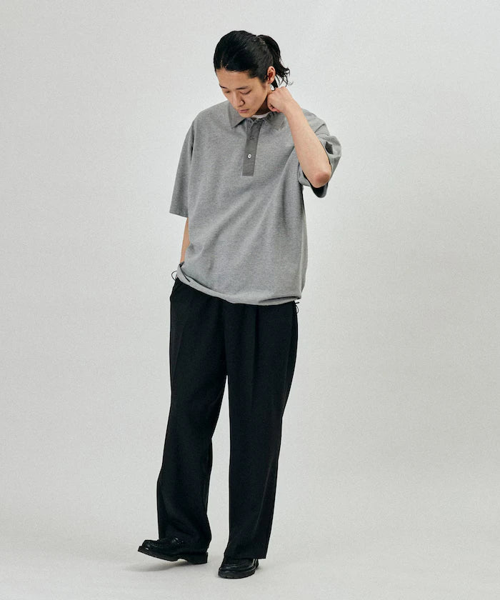 Big Silhouette Spindle Short Sleeve Tech Polo