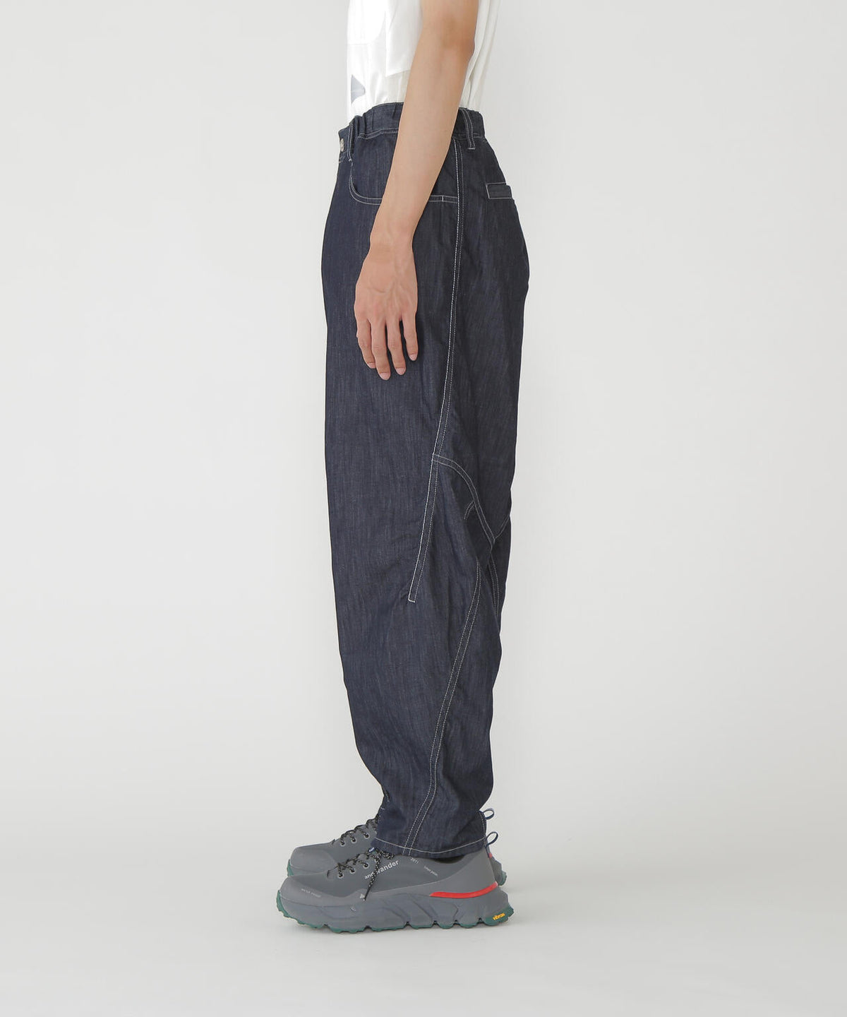 dry easy denim wide pants