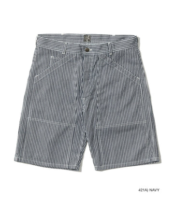 Fiction Romance 6oz. Indigo Stripe Double Knee Shorts