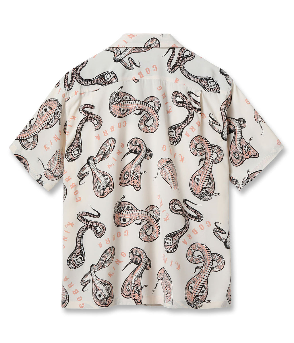 HIGH DENSITY RAYON OPEN SHIRT “KING COBRA” by VINCE RAY