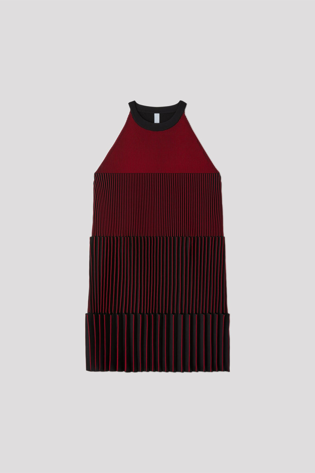 ACCORDION SLEEVELESS MINI DRESS
