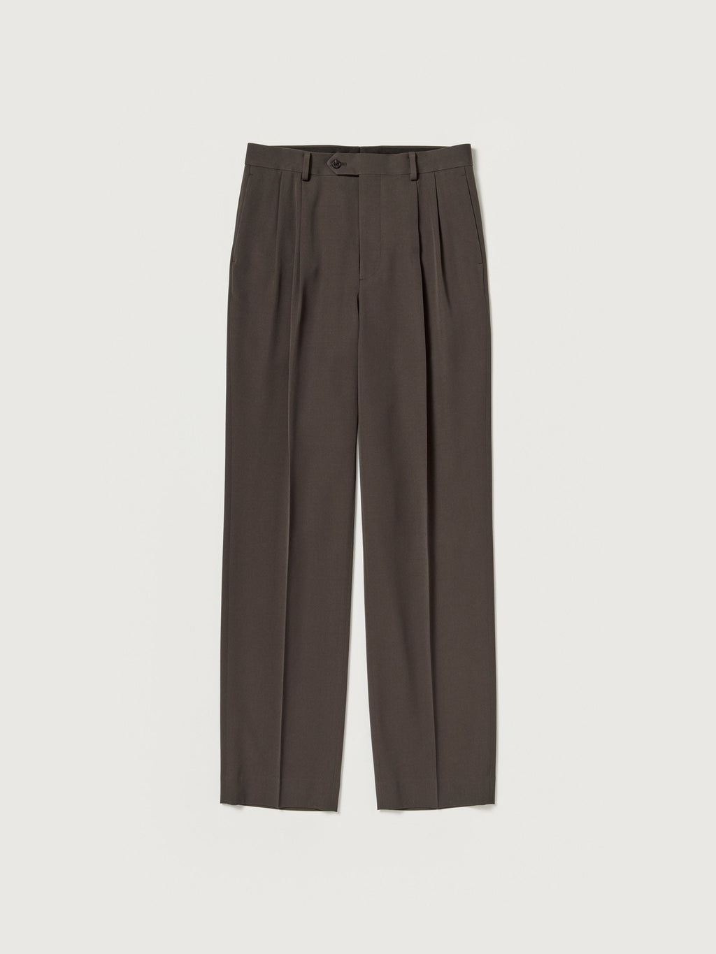 LIGHT WOOL MAX GABARDINE TWO-TUCK SLACKS