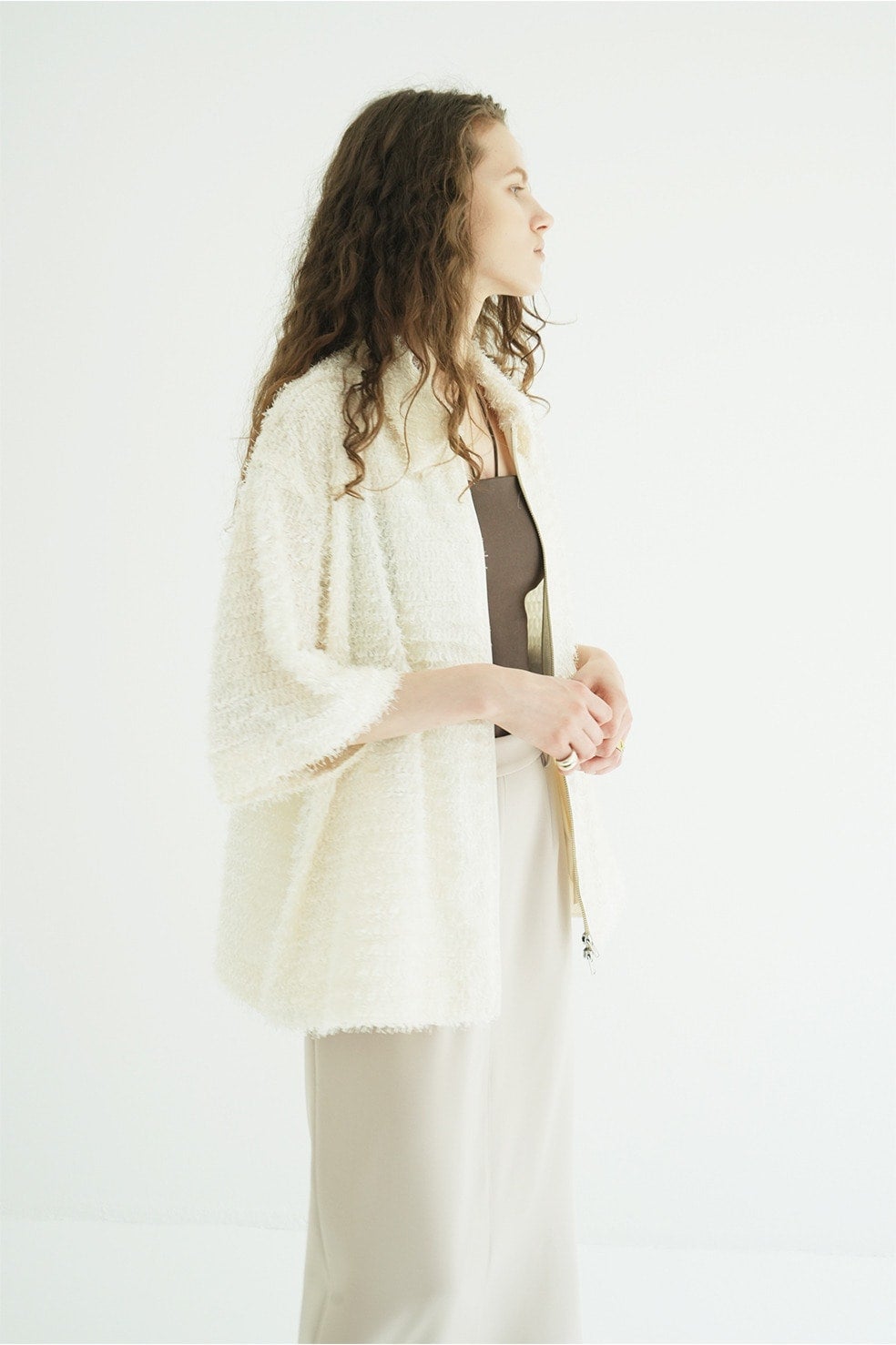 FEATHER H/S OVER ZIP SHIRT