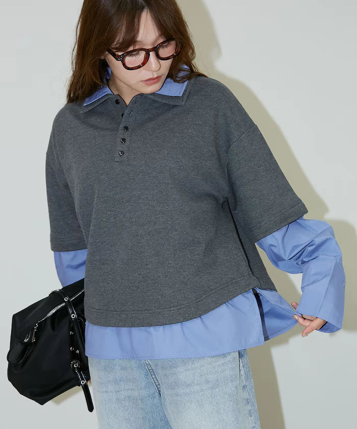 Shirt Layered Polo Top Limited Edition