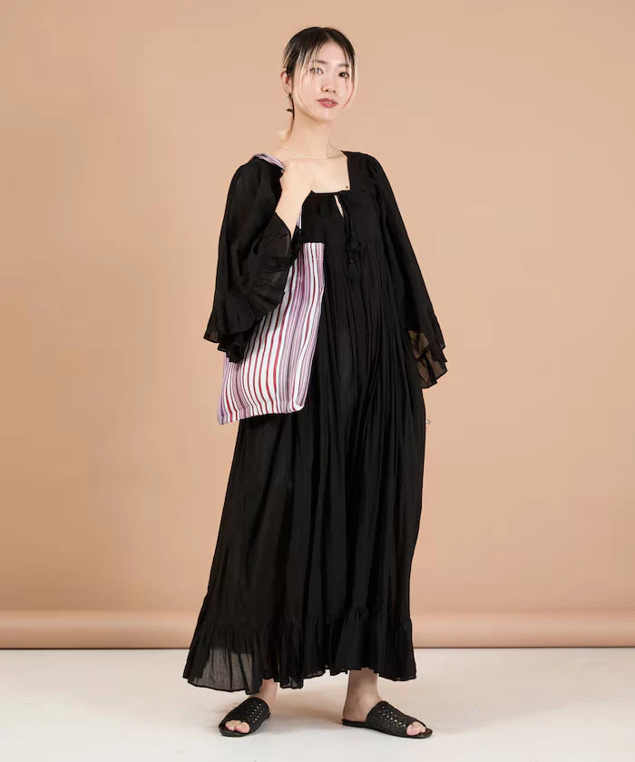India Square Neck Frilled Dress