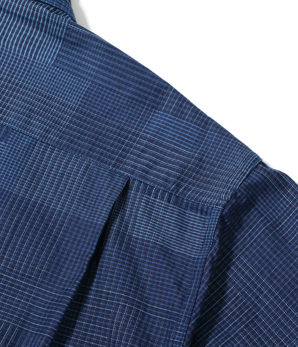INDIGO PATCHWORK WORK SHIRT