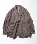 French Linen Tweed Tailored Jacket