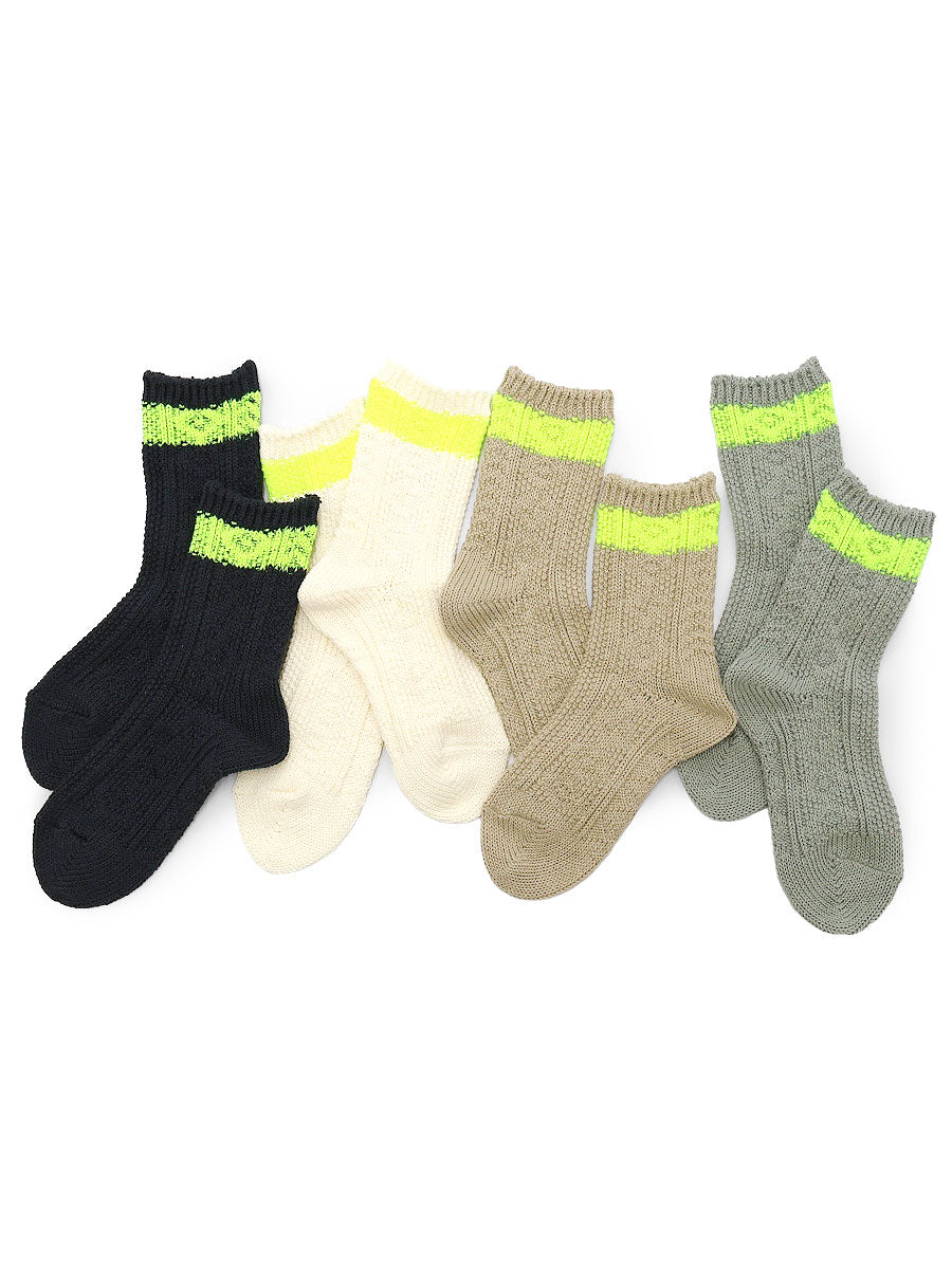 56本 Cable Knit Neonline Socks