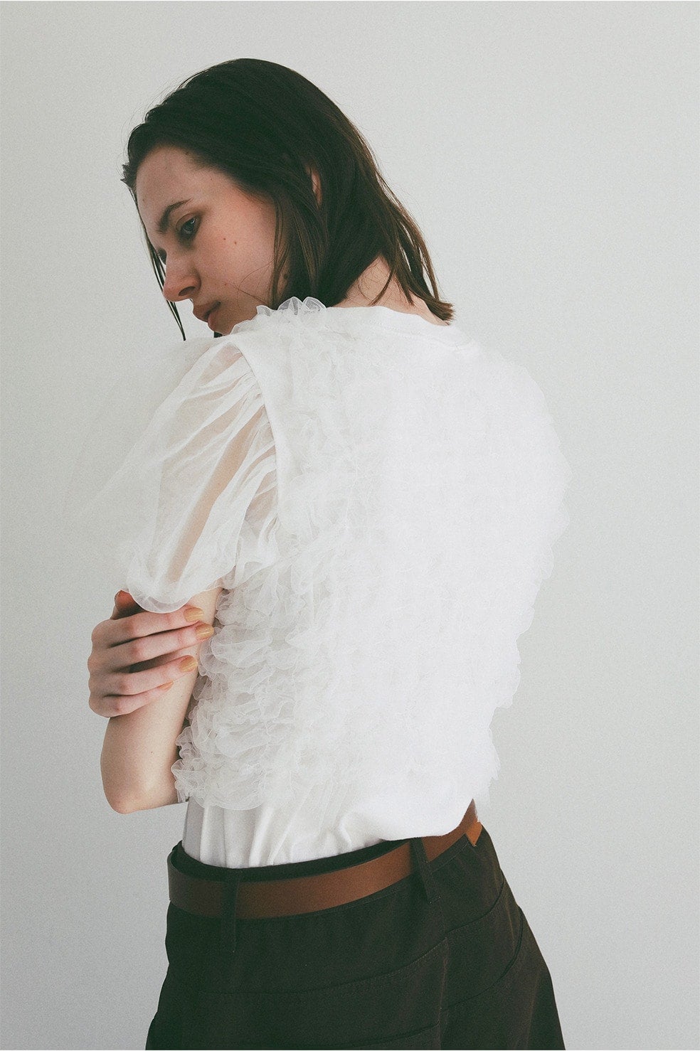TULLE VEST LAYERED TOPS