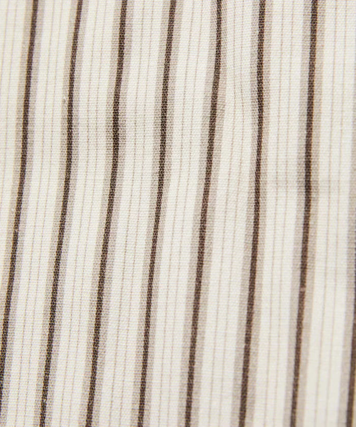 Stripe Print Canvas Market Bag
