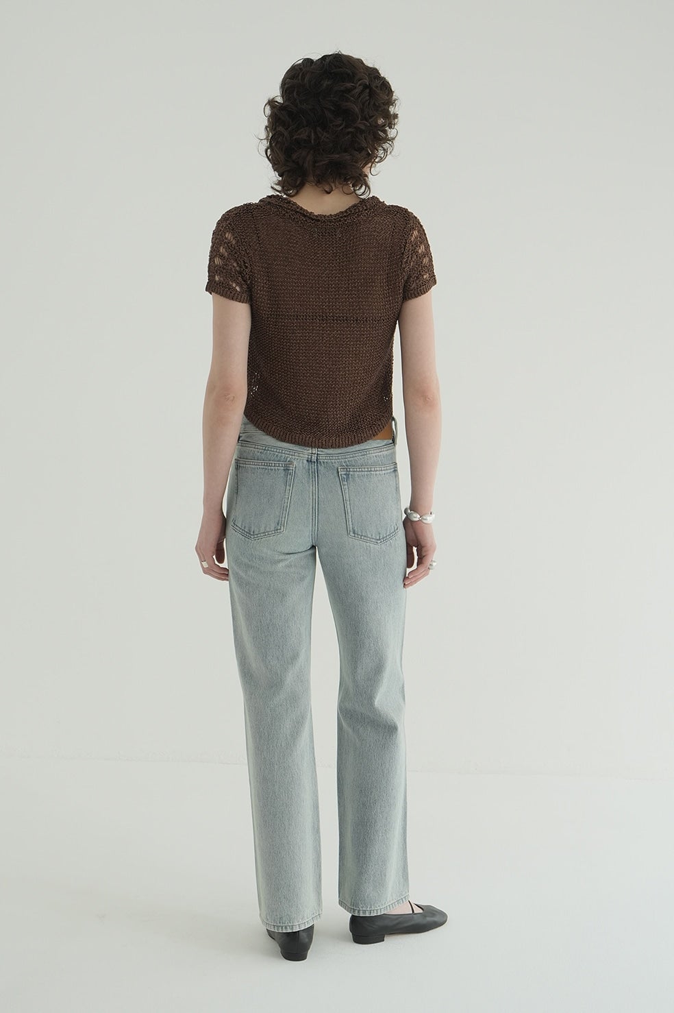 CROPPED CROCHET KNIT TOPS