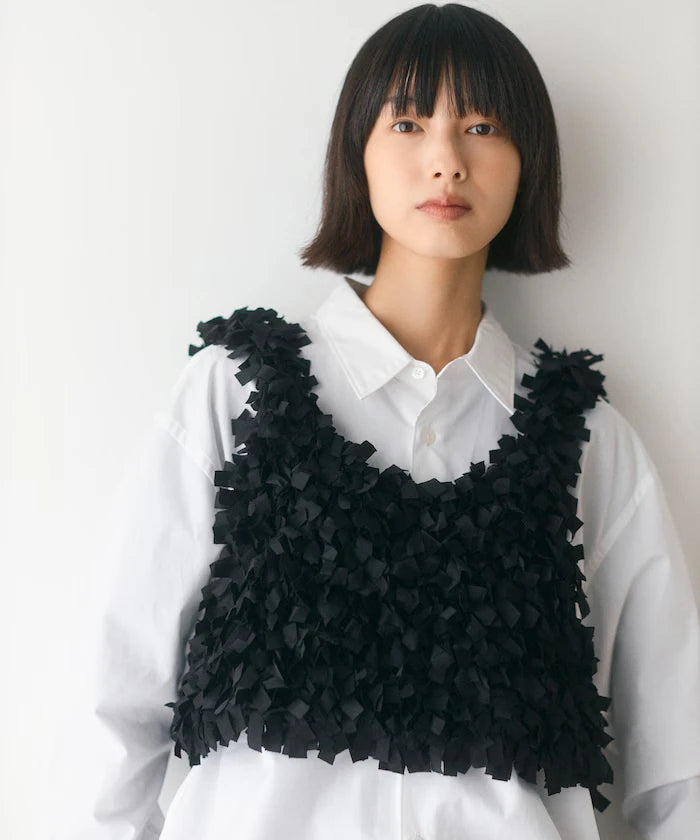 Tape Yarn Hand Knitted Bustier