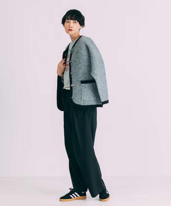 Tuck Wide Slacks Pants