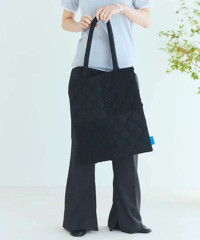 Flower Quilt Patchwork Tote Bag