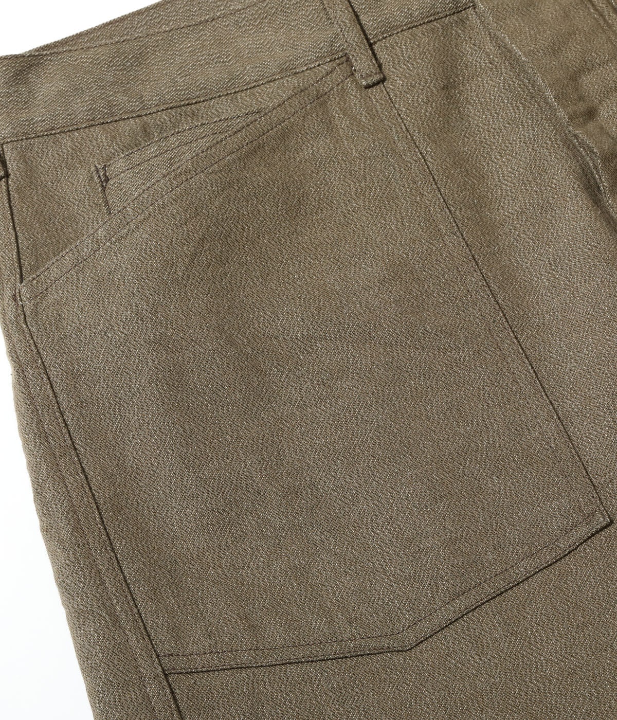 TROUSERS, WORKING, BROWN DENIM