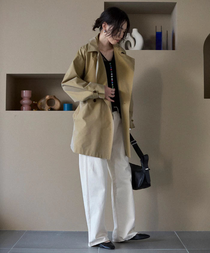 T/C Chambray Short Trench Coat