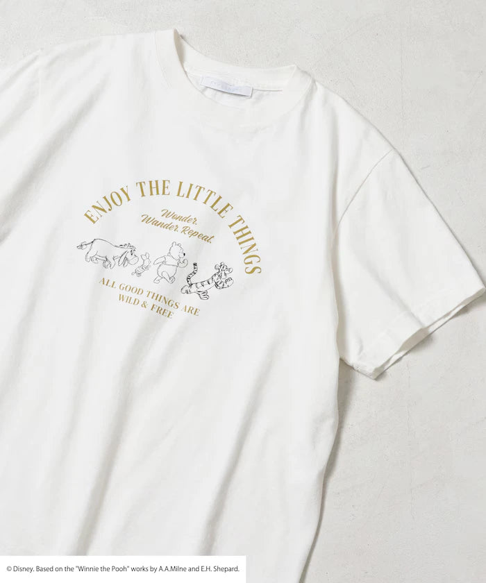 Winnie-the-Pooh Front Logo Print T-Shirt