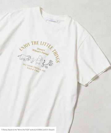 Winnie-the-Pooh Front Logo Print T-Shirt