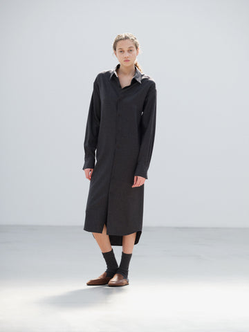 SUPER LIGHT WOOL SHIRT DRESS