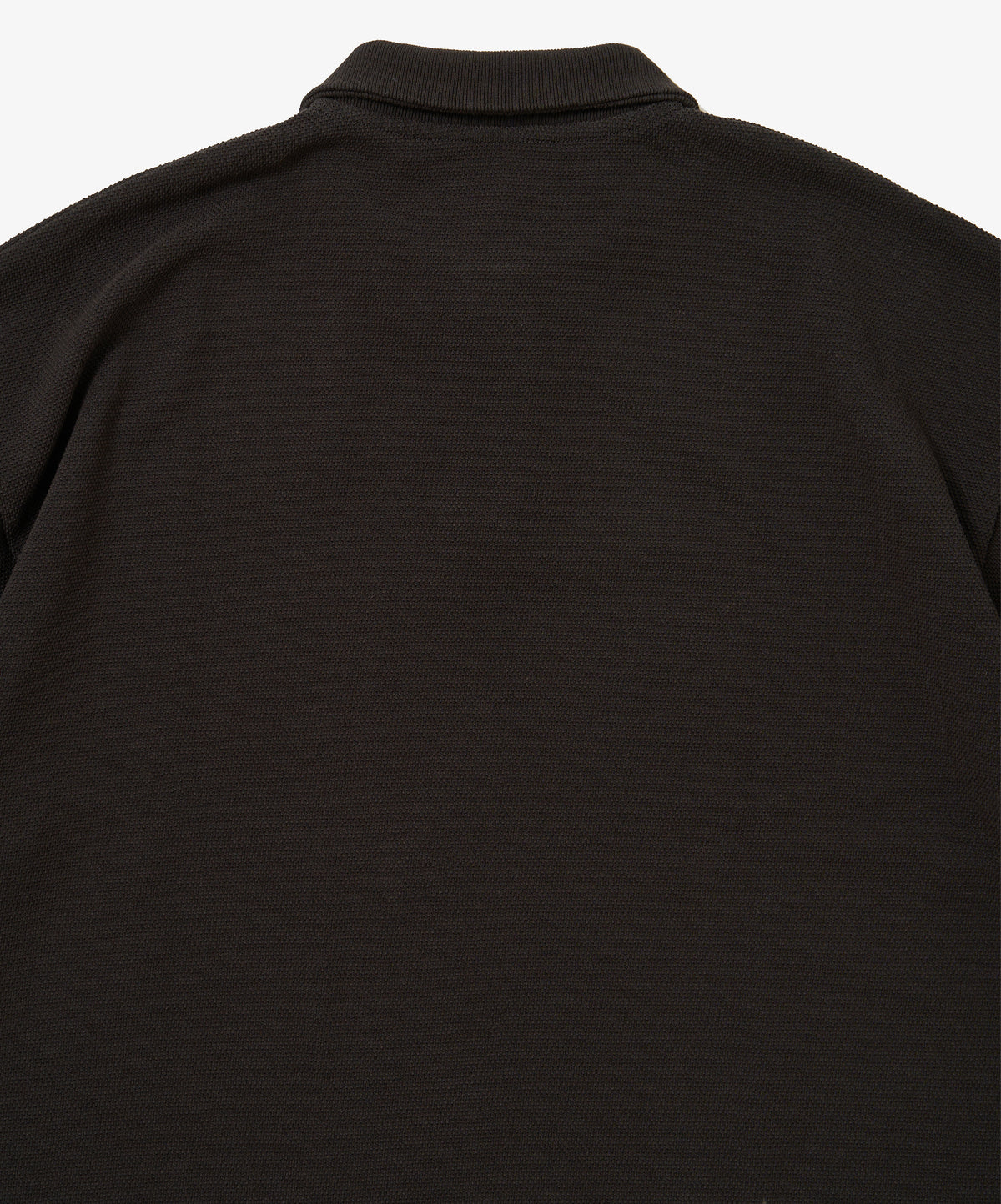 twisted pique polo black