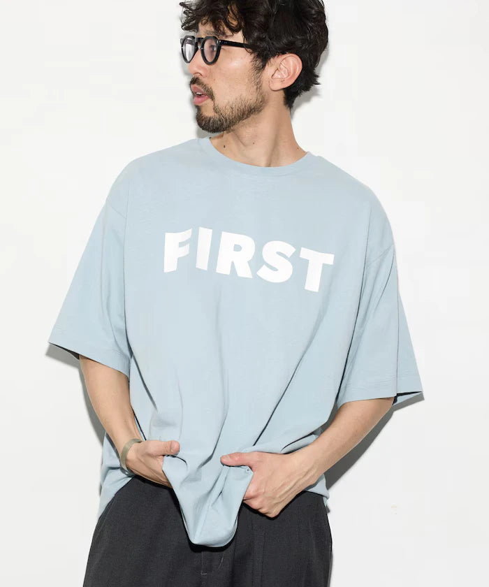 6 Ounce Front Logo Print Crew Neck T-Shirt / Print T-Shirt PR FIRST