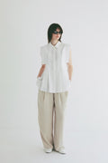 PANELL PLEAT SQUARE SLEEVE SHIRTS