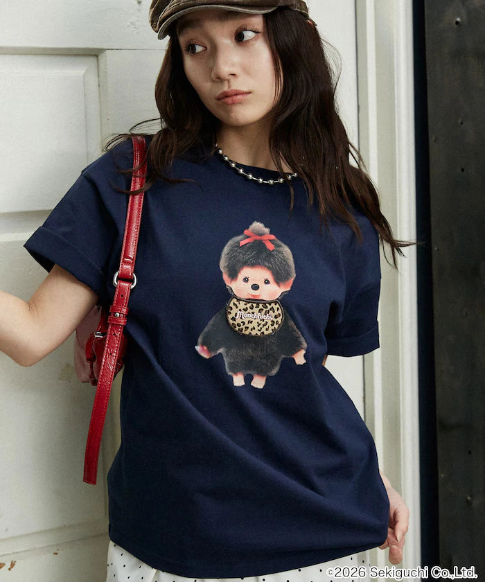 Monchhichi Mixed Material Docking T-Shirt Limited Edition
