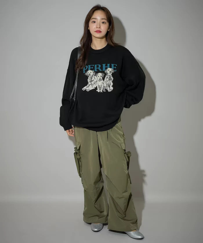Dalmatian Dog Design Jacquard Knit Limited Edition