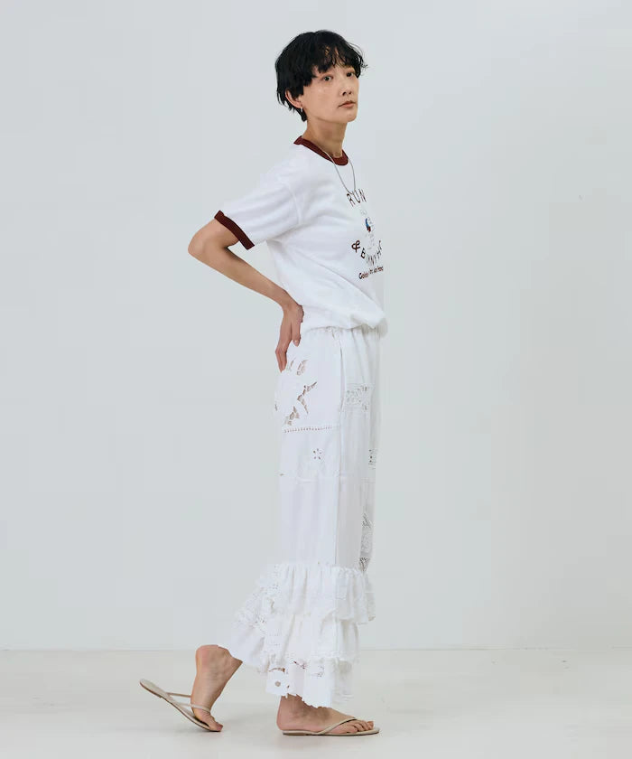 vintage lace tablecloth remake easy pants