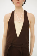 HEATHER COTTON KNIT TUBETOP