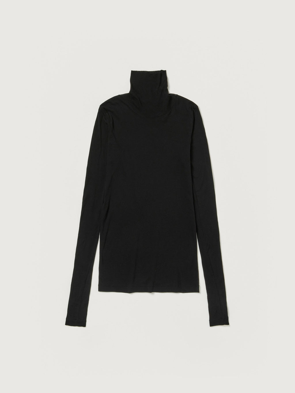 SUPER HIGH GAUGE SHEER RIB TURTLE NECK L/S TEE