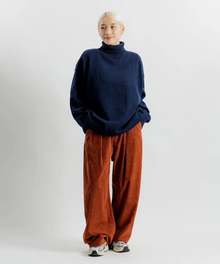 Relaxed Fit Easy Care Washable Turtleneck Knit