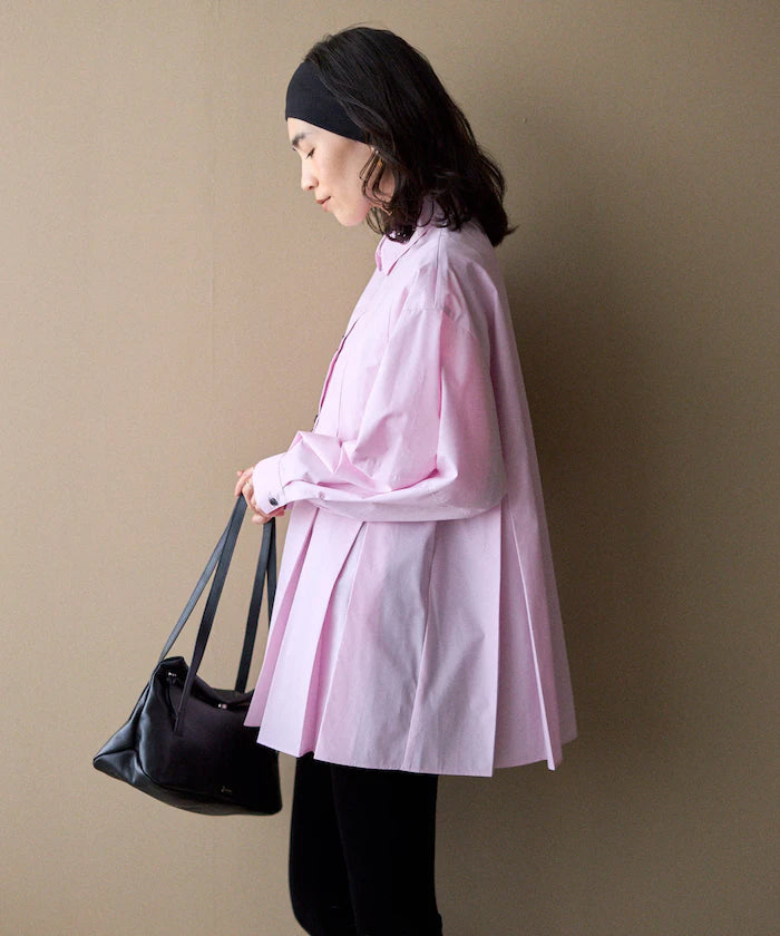 Box Stacked Balloon Sleeve Long Sleeve Shirt