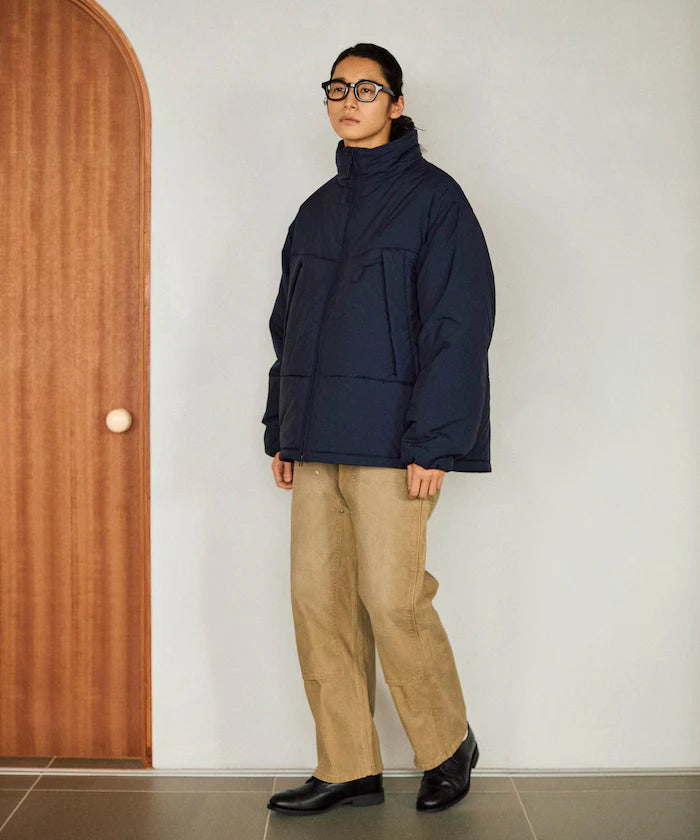 PRIMALOFT PUFF JACKET / Primaloft Stand Collar Puff Jacket / Insulated Blouson