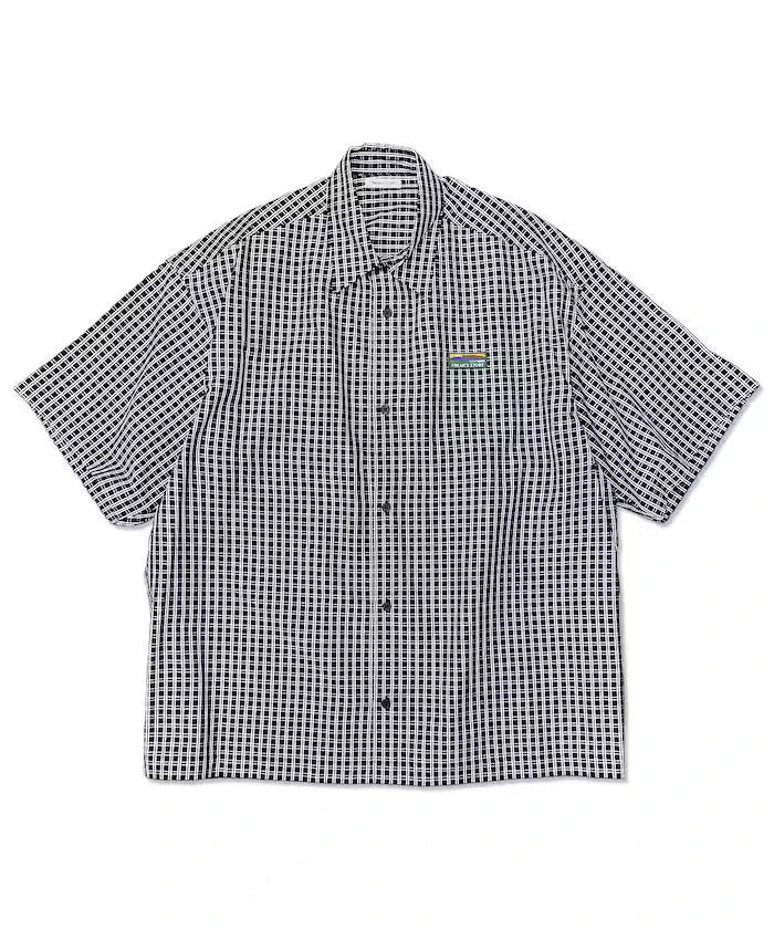Relaxed Fit Regular Collar Short Sleeve Check Shirt
