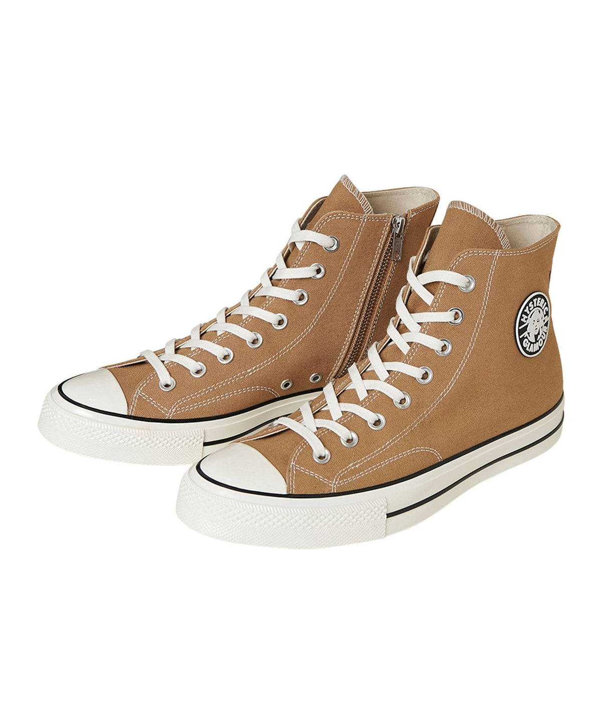 Side Zip High Cut Sneakers