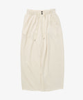 french terry circular pants ivory
