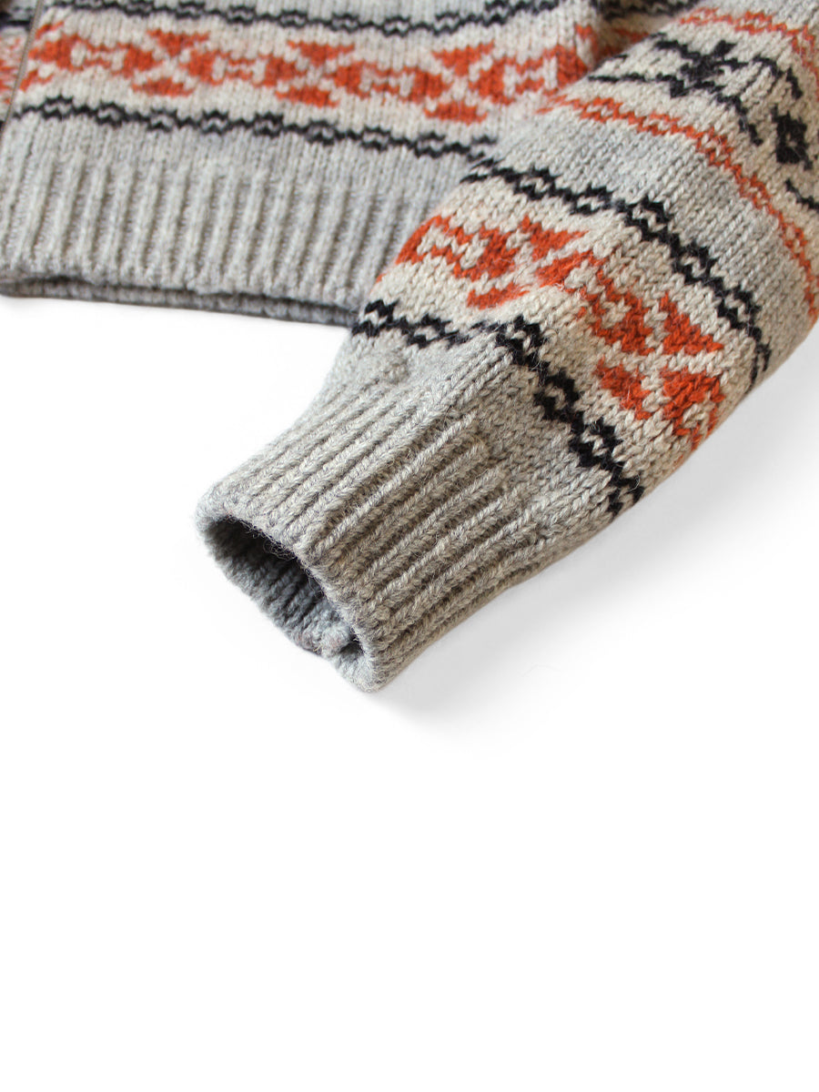 3G Wool Yellowknife Fair Isle ZIP Short...