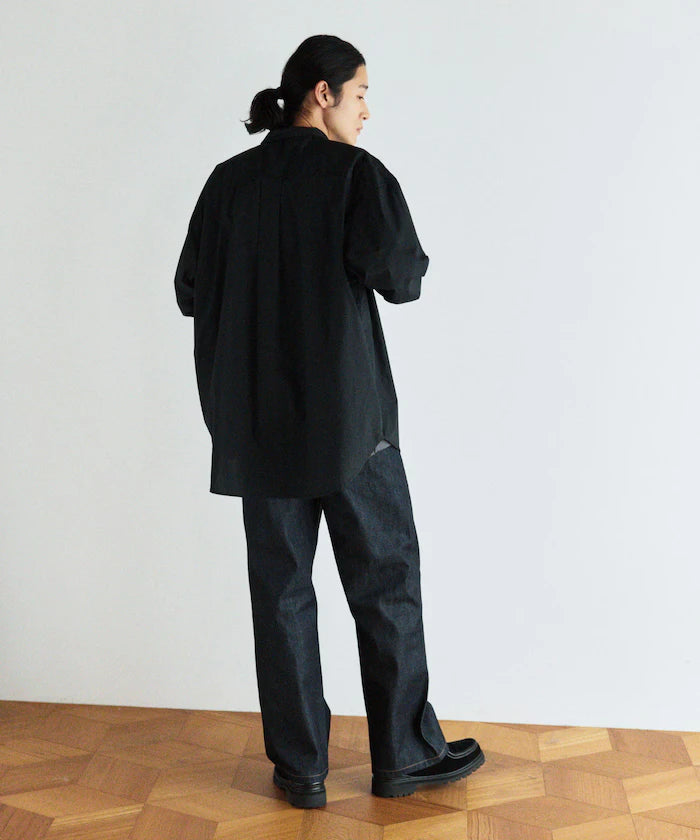 <New Color Added> Relaxed Fit Broad Shirt / Regular Collar / Long Sleeve
