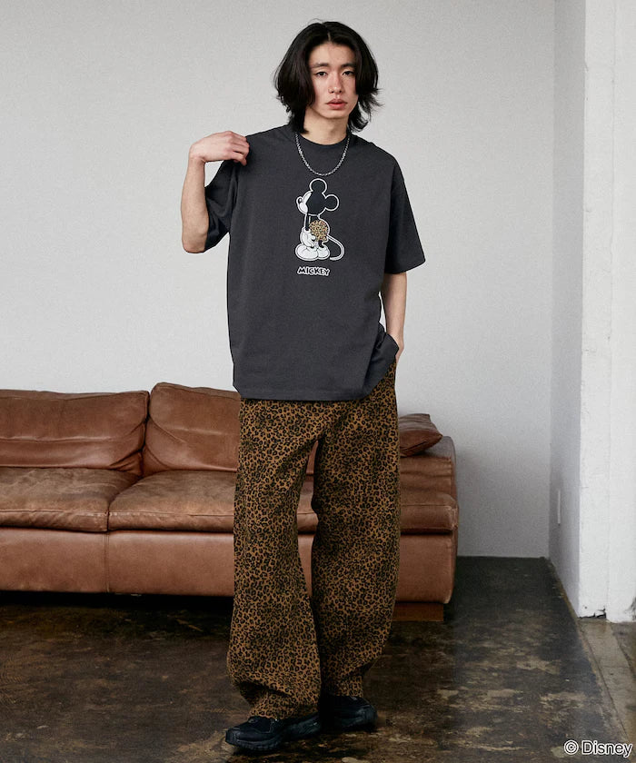 <Functional Material>Mickey Mouse & Minnie Mouse/Face T-Shirt Limited Edition