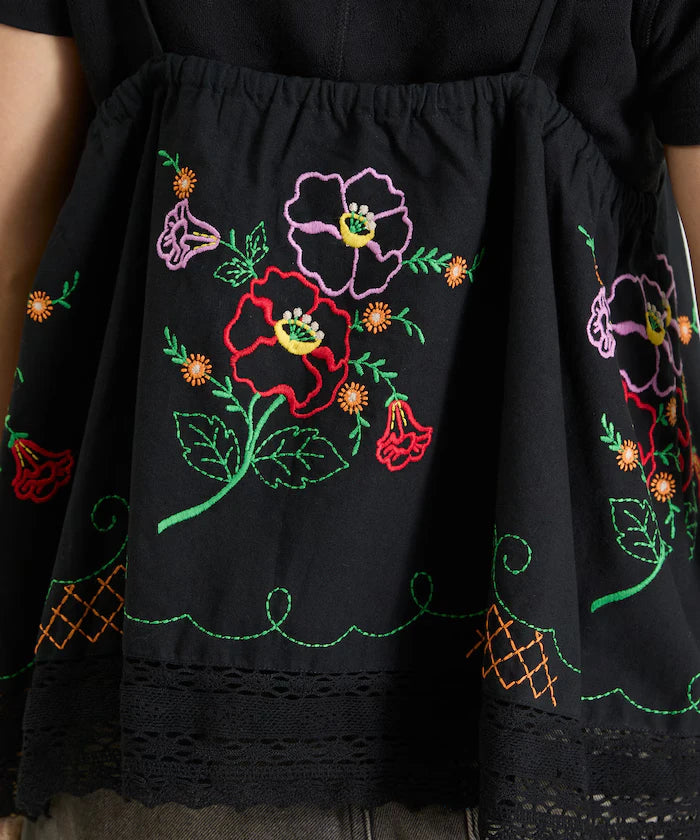 India Shoulder Ribbon Embroidered Remake Style Camisole
