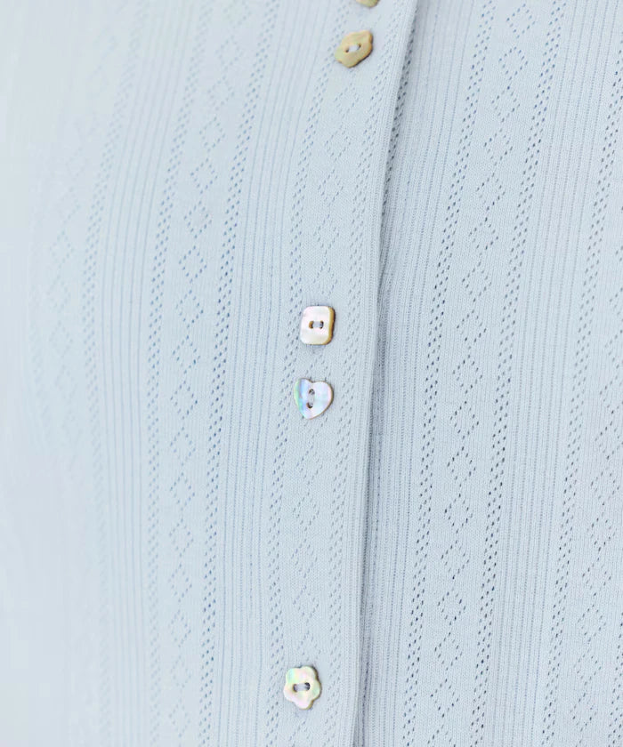 Knitted Cardigan with Variation Buttons